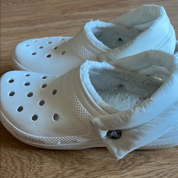 CROCS Womens White Fleece-Lined - Picture 4 of 14